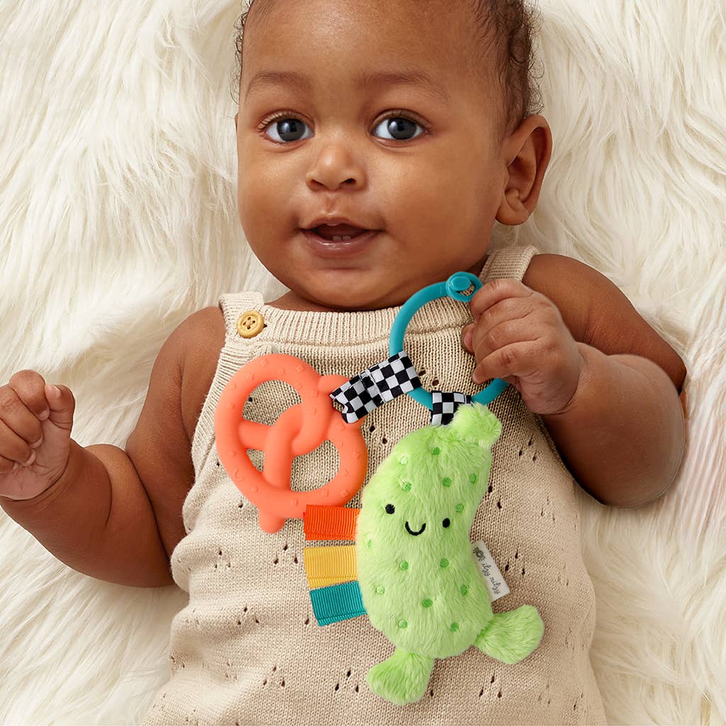 Itzy Pal™ Plush + Teether: Croissant