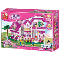 Girls Dream Seaside Villa Building Brick Kit (726 Pcs)