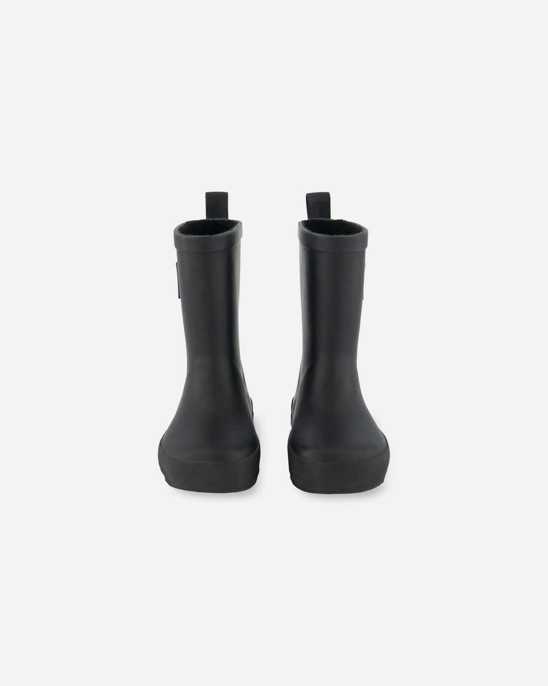 Rain Boots In Natural Rubber Black