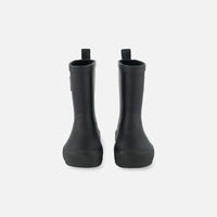 Rain Boots In Natural Rubber Black
