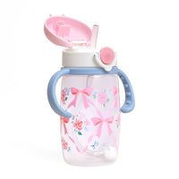 Itzy Sips™ - Straw Cup With Snap-Close Lid: Ribbons & Roses
