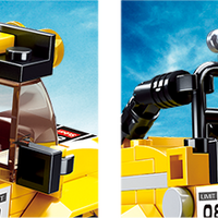 Car Club Offroad Car Building Brick Kit, Yellow (149 pcs)