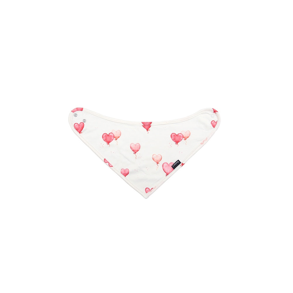 Bandana Bib - Heart Balloons