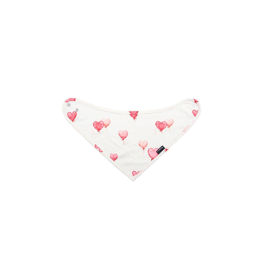 Bandana Bib - Heart Balloons