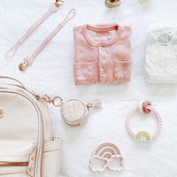 Ritzy Rattle™ Silicone Teether Rattles: Highland Cow