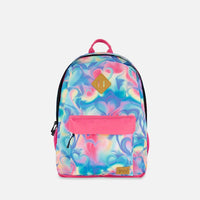 Kids Backpack Rainbow Heart Print