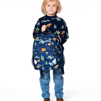 Little Kids Backpack Navy Animal Print