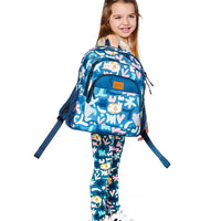 Little Kids Backpack Green Cat Print