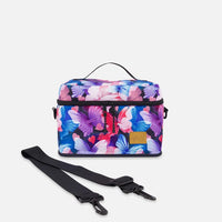 Lunch Box Black Butterfly Print