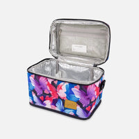 Lunch Box Black Butterfly Print