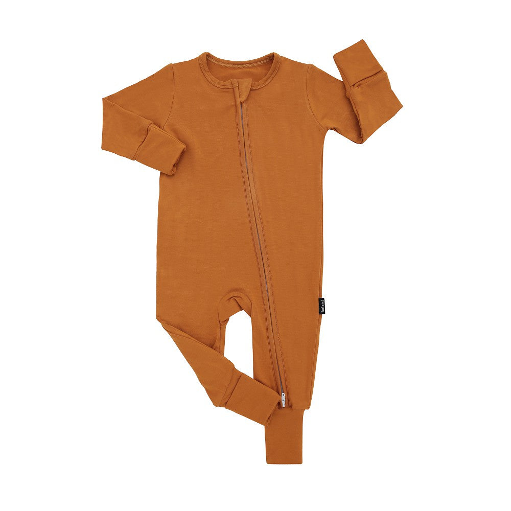 Sleeper with fold-over cuffs - Butternut