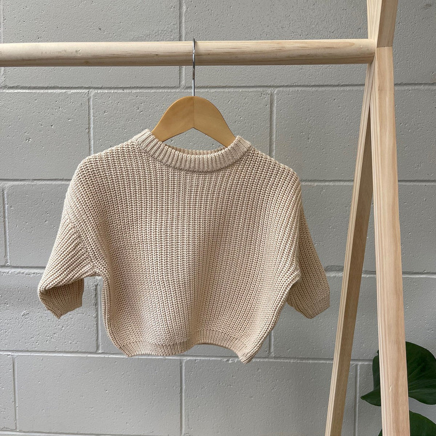 Belan J Kids Knit Sweater - Cream