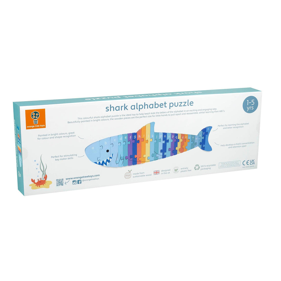 Shark Alphabet Wooden Puzzle
