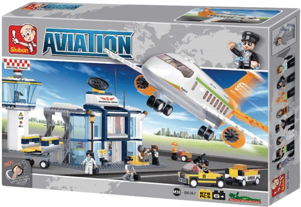 Aviation International Airport Building Brick Kit (678 Pcs)