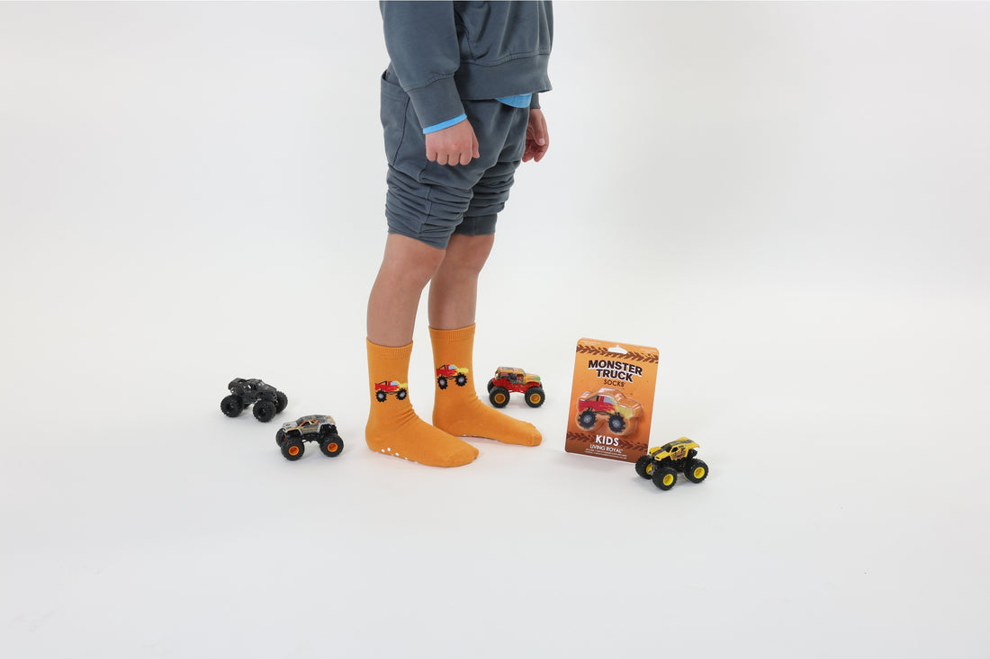 MONSTER TRUCK 3D KIDS CREW SOCK