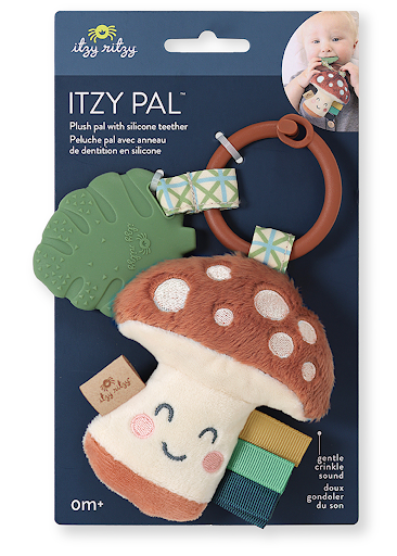 Itzy Pal™ Plush + Teether: Croissant