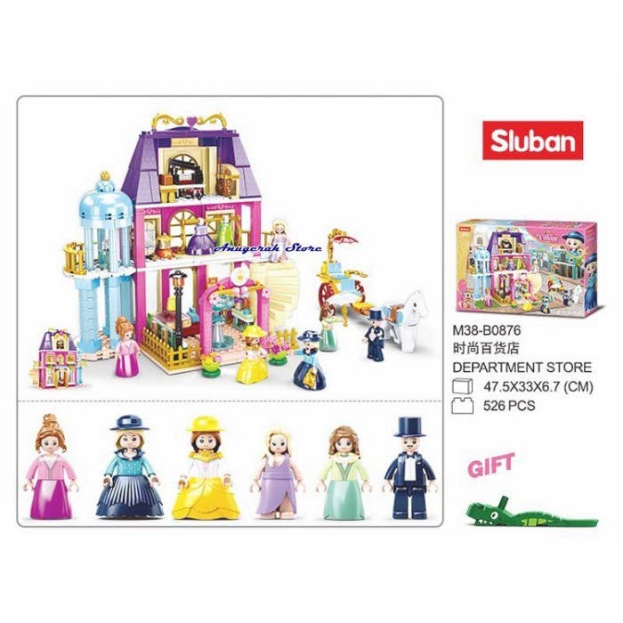 Girl's Village Department Store Building Brick Kit (526 pcs)
