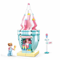 Ice Cream House Food Court Building Brick Kit (247 pcs)
