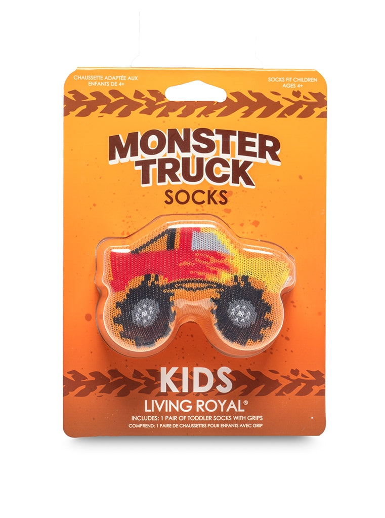 MONSTER TRUCK 3D KIDS CREW SOCK