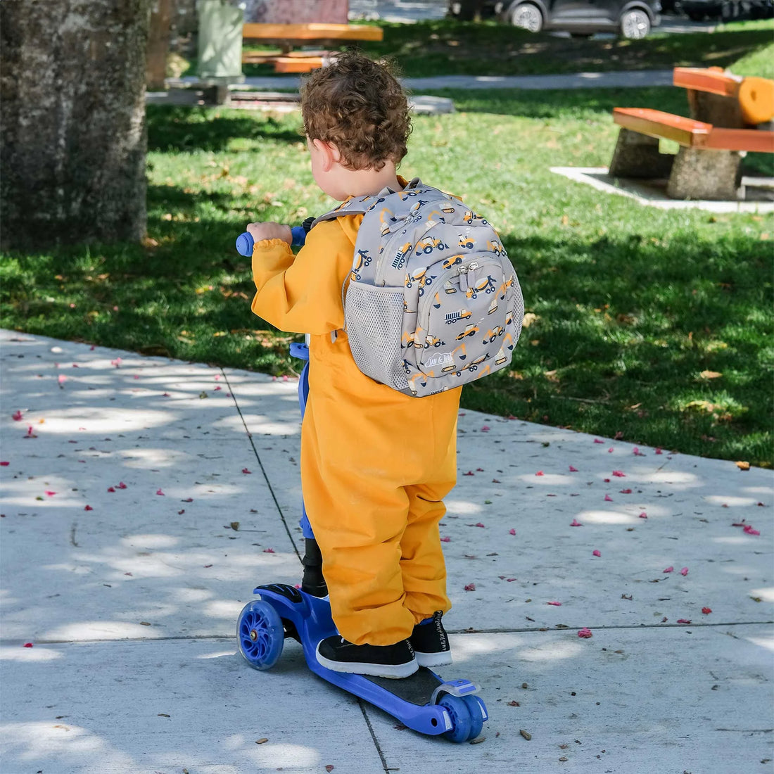 Kids Mini Backpacks | Grey Construction