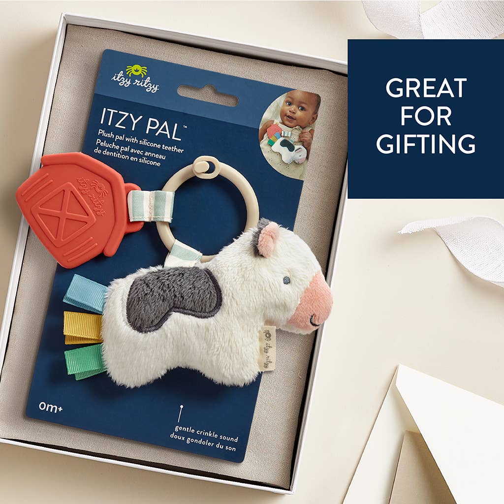 Itzy Pal™ Plush + Teether: Croissant