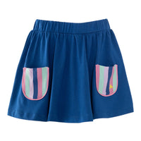 Pocket Skort | Girls Pull-On Skort | Built-In Shorts Skirt [Multiple Colors]
