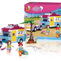 Girls Dream Beach Holiday Building Brick Kit (272 Pcs)