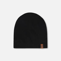 Stretch Jersey Beanie Black
