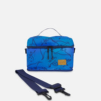 Lunch Box Blue Gradient Dinosaur Print
