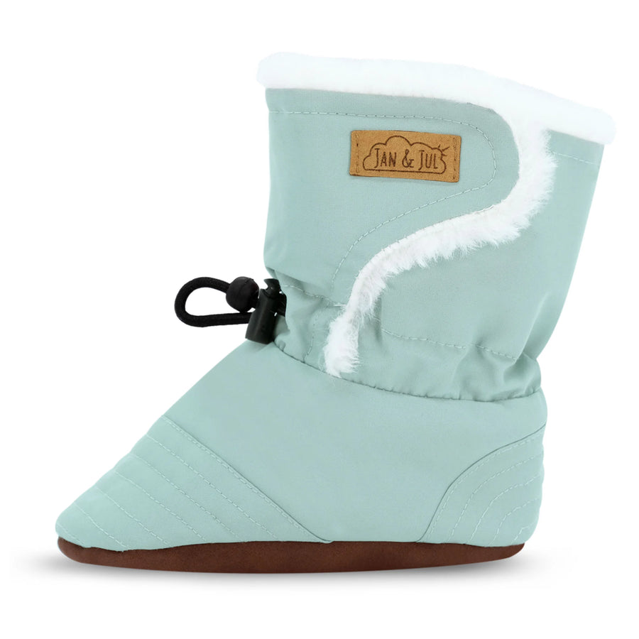Stay-Put Winter Booties | Dusty Mint