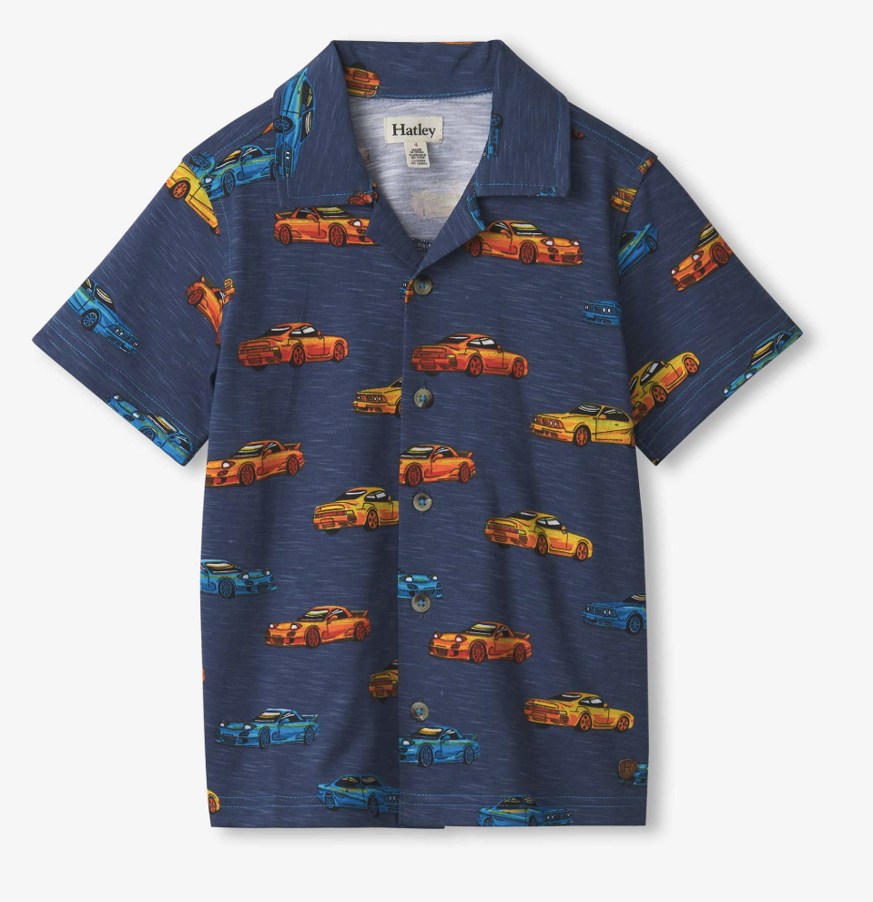 Vapourware Cars Jersey Button Down