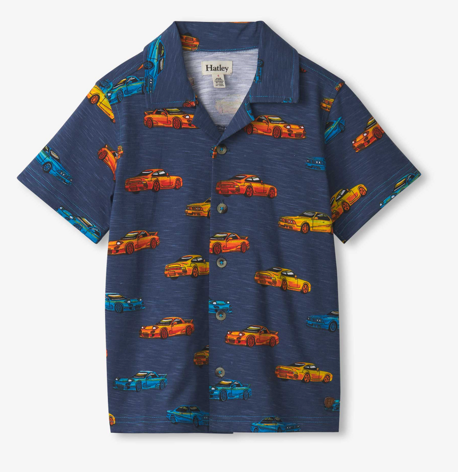Vapourware Cars Jersey Button Down