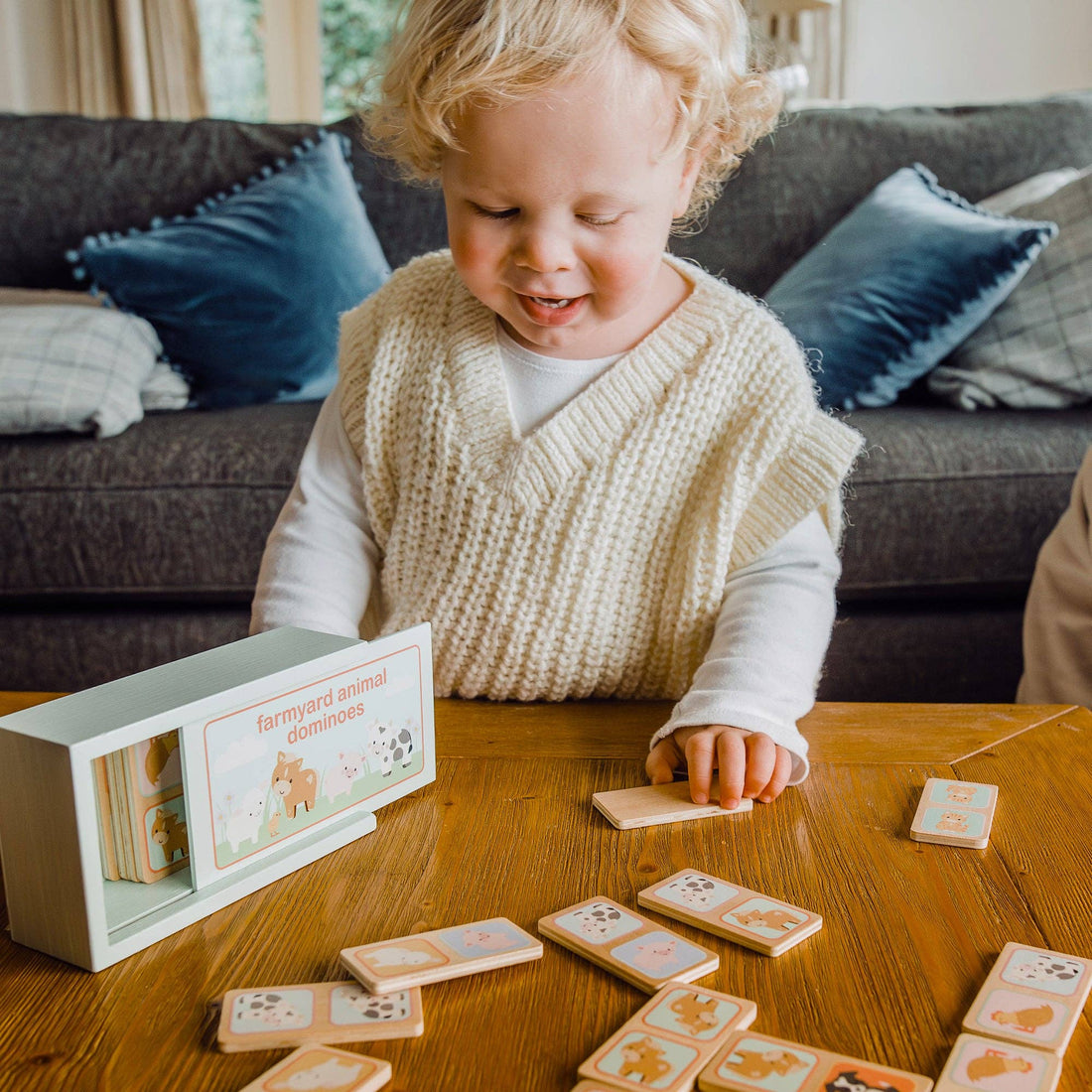 Farmyard Wooden Animal Dominoes