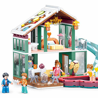 Winter Resort Cabin Building Brick Kit (439 pcs)
