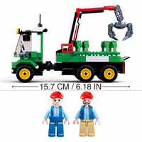 Farm Log Transporter Building Brick Kit (209 pcs)