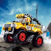 Car Club Offroad Car Building Brick Kit, Yellow (149 pcs)