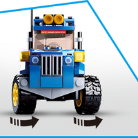 Car Club-Off-Road Building Brick Kit, Blue (146 Pcs)