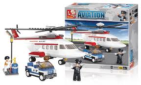 Aviation Personal Helicopter Building Brick Kit (259 Pcs)