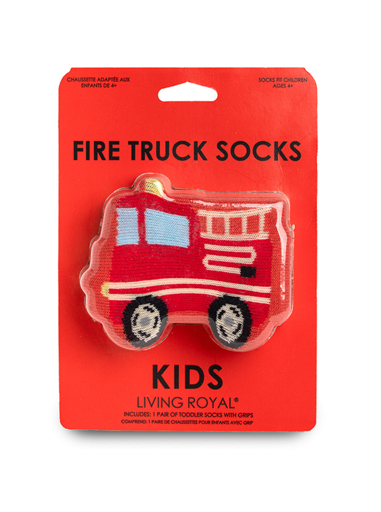 FIRE TRUCK 3D KIDS CREW SOCK