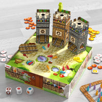 Knuckling Knights- A Knight-Filled Memory, Dexterity, &amp; Dice Game with 3D Castle Towers