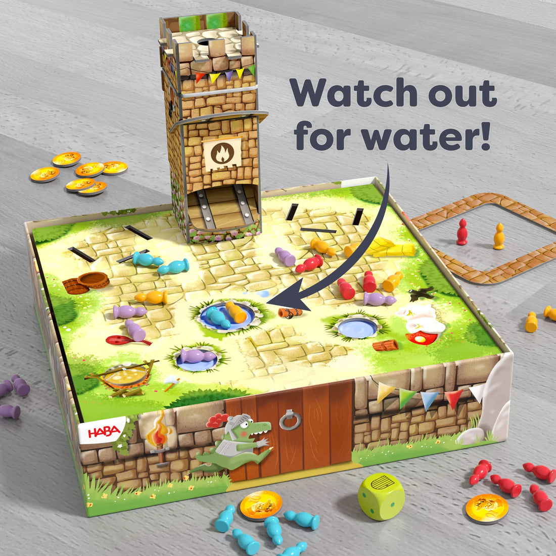 Knuckling Knights- A Knight-Filled Memory, Dexterity, &amp; Dice Game with 3D Castle Towers
