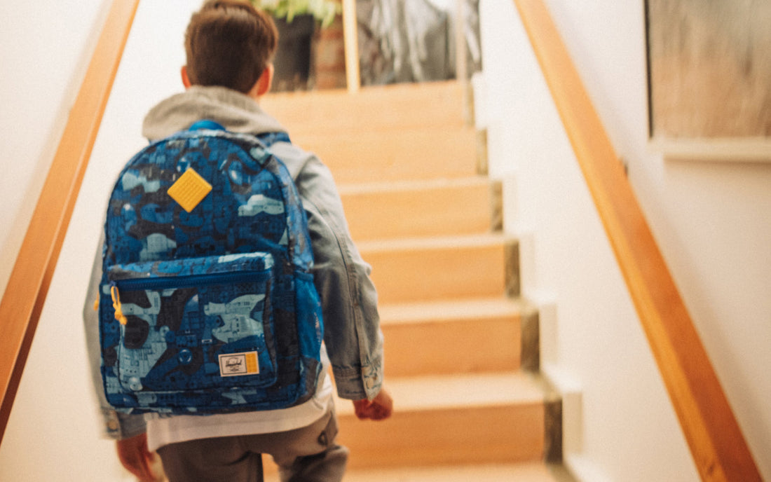 LEGO® Herschel Heritage Backpack | Youth 26L - Abstract Bricks Blue
