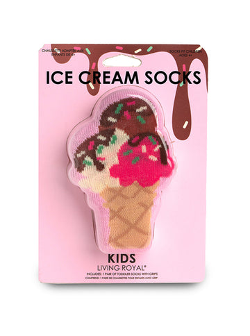 ICE CREAM 3D KIDS CREW SOCK