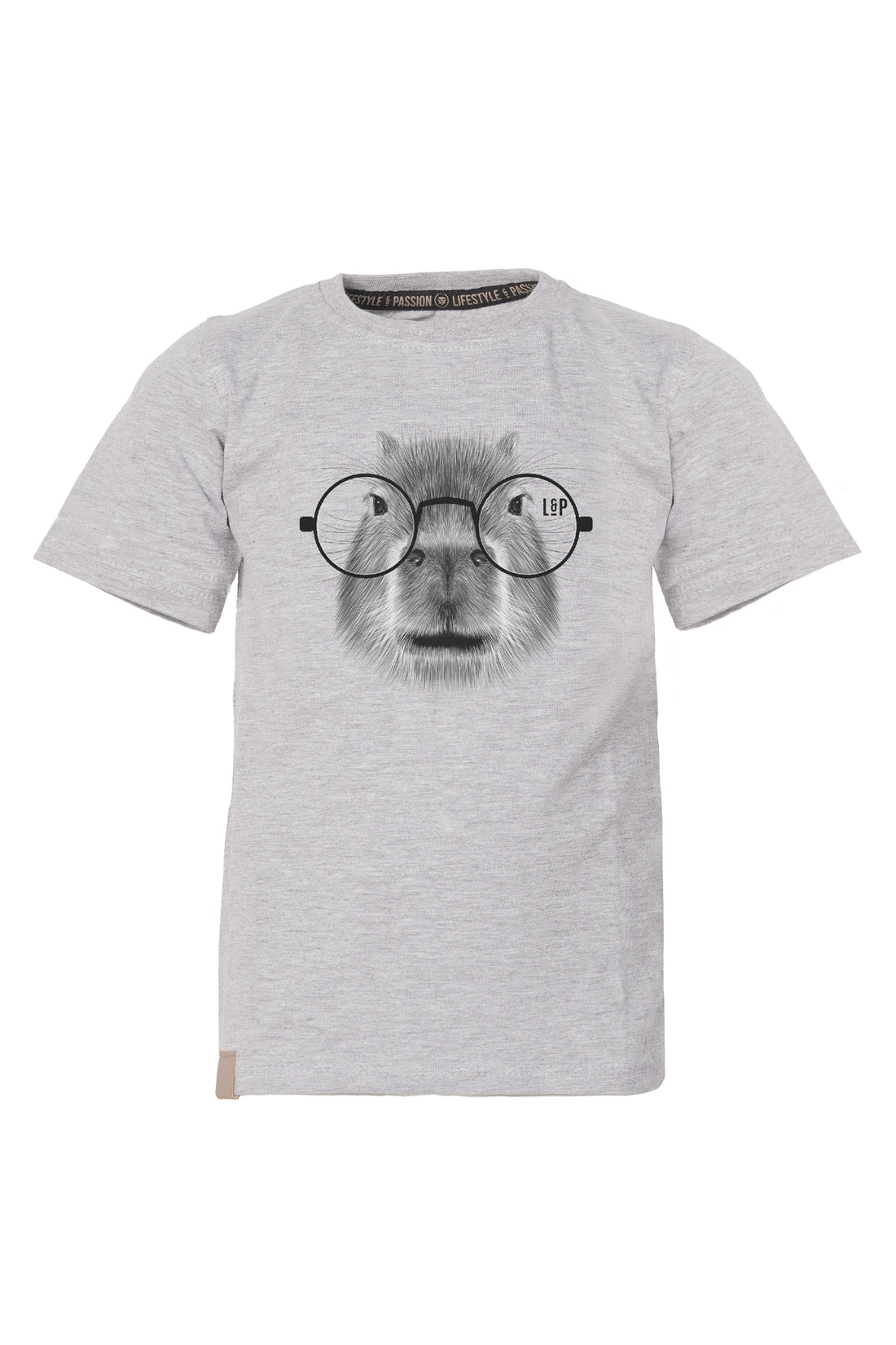 Cotton Short Sleeved T-Shirt [Animals Family] | Capybara