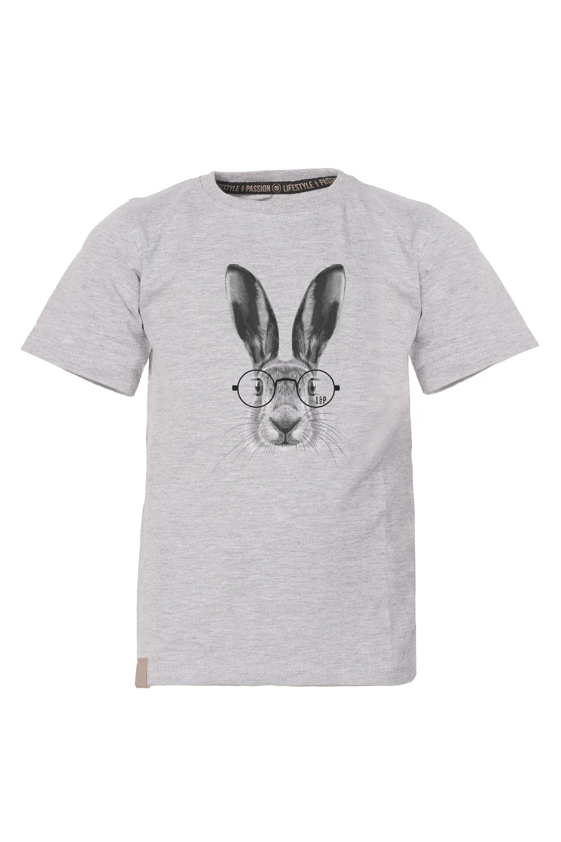 Cotton Short Sleeved T-Shirt [Animals Family] | Hare