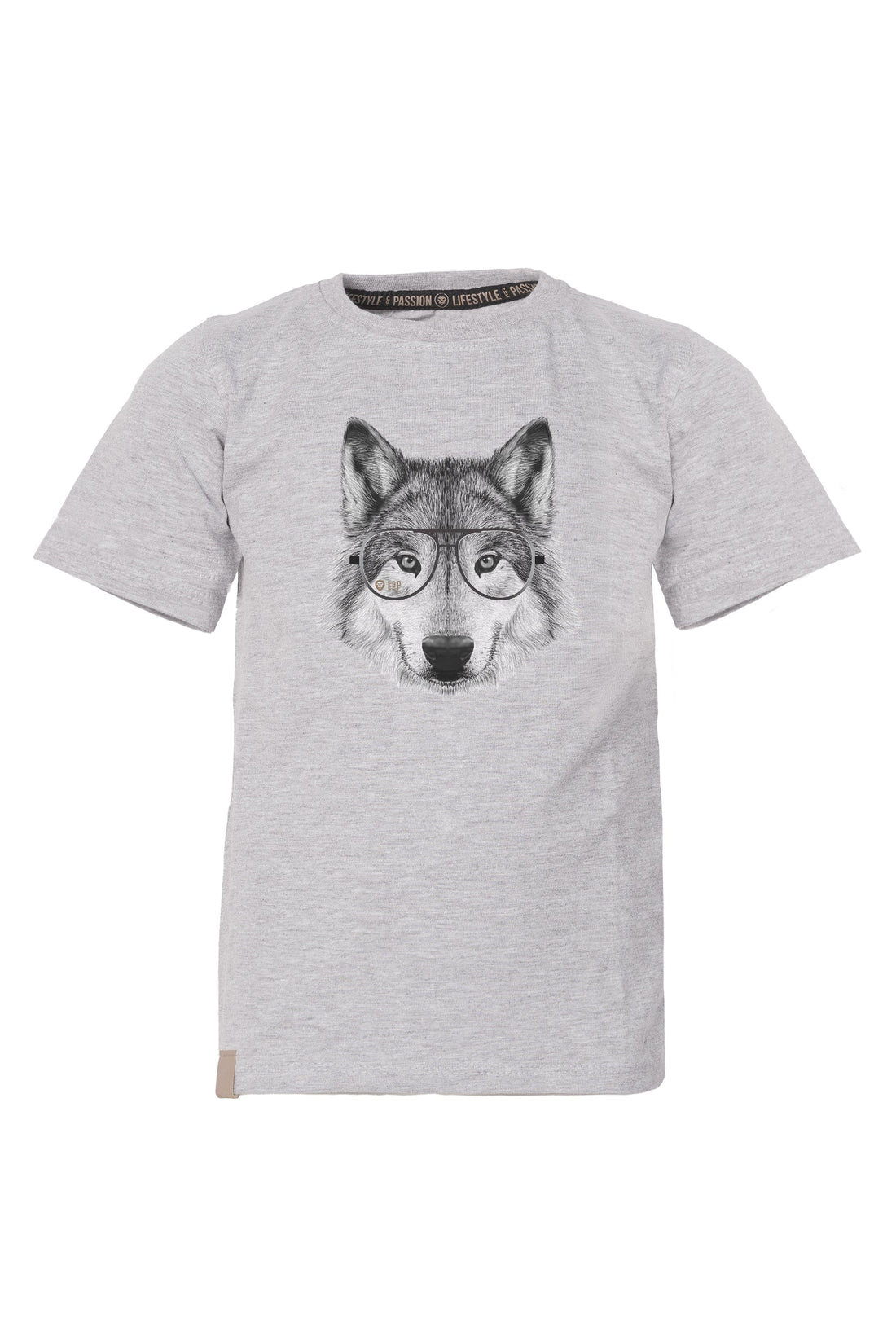 Cotton Short Sleeved T-Shirt [Animals Family] | Wolf