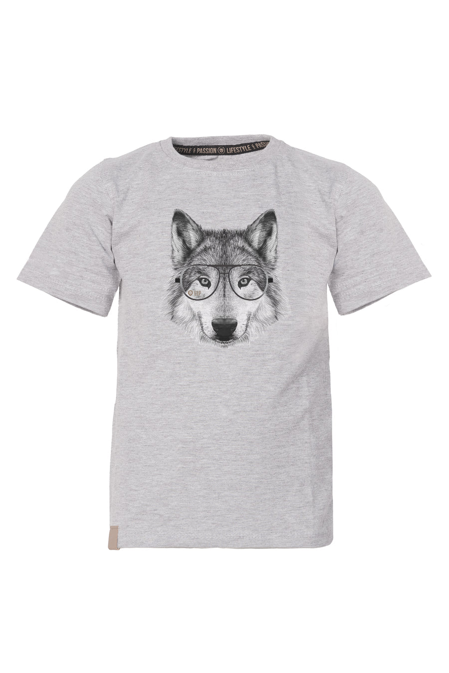 Cotton Short Sleeved T-Shirt [Animals Family] | Wolf