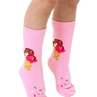 ICE CREAM 3D KIDS CREW SOCK