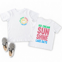 Ice Cream Sunshine Lake Days Tee | Minis