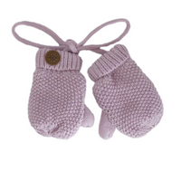Cotton Knit Mittens (Multiple Colors)